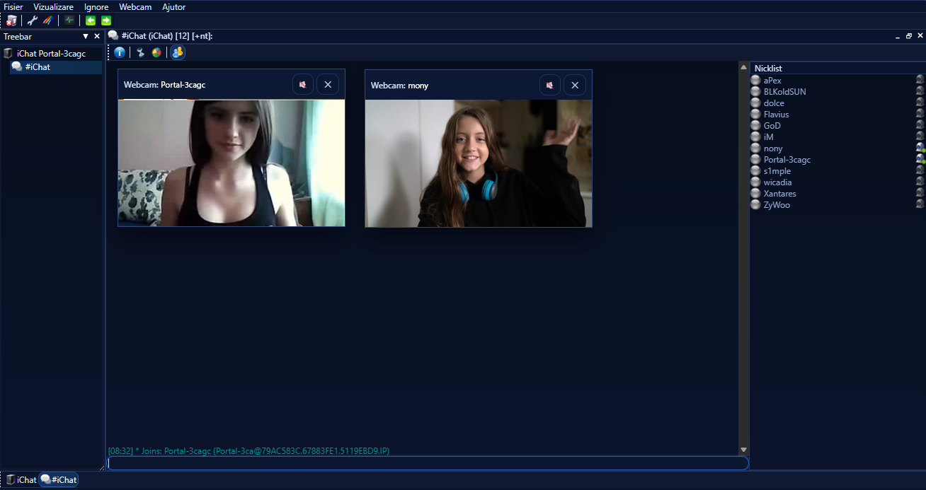 Live webcam stream